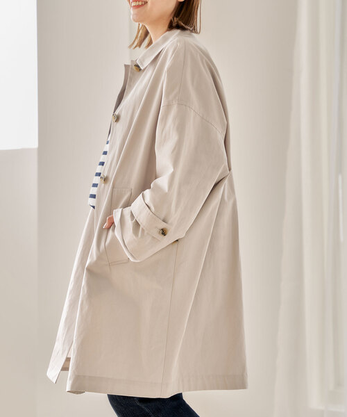 セール】□□□ハイカウントワイドステンカラーコート◇（ステンカラー