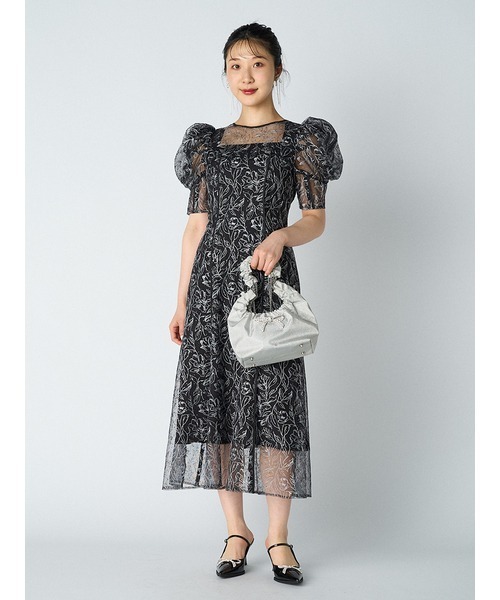 LILY BROWN（リリーブラウン）の「チュール刺繍ドレス（ドレス）」 - WEAR