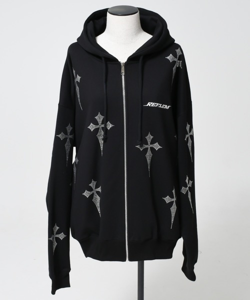 REFLEM（レフレム）の「『REFLEM/レフレム』クロス総柄ラインストーン