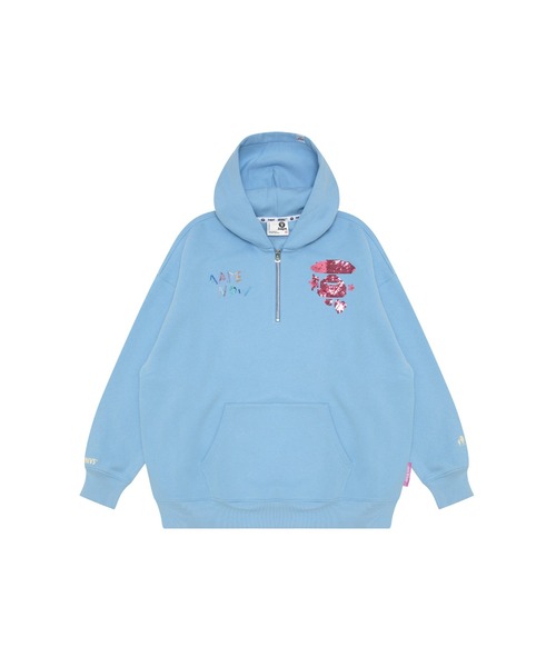 セール】AAPE HALF ZIP HOODIE（パーカー）｜AAPE BY A BATHING APE