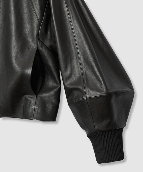 セール】ラムレザードルマンブルゾン（ライダースジャケット）｜ANAYI