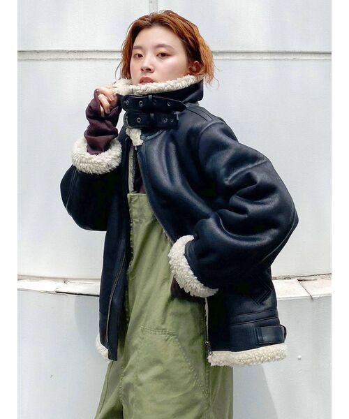 Ungrid（アングリッド）の「フェイクムートンボアブルゾン ( ボンバー