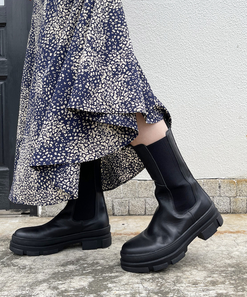 REMME（レメ）の「【REMME/レメ】ミドルサイドゴアブーツ（ブーツ