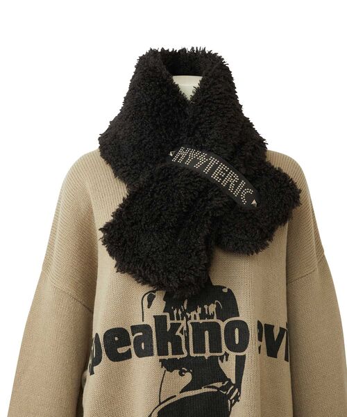 HYSTERIC GLAMOUR（ヒステリックグラマー）の「LOGO STUDS BELT ファー