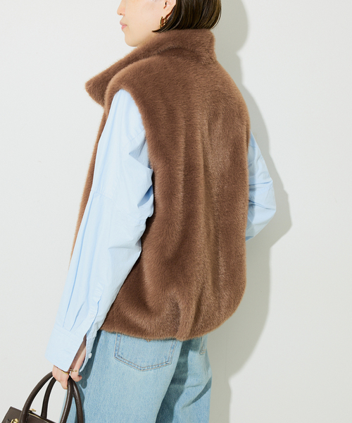 SLOBE IENA（スローブイエナ）の「ミンクエコファーベスト（その他