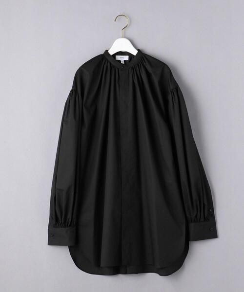 HYKE（ハイク）の「＜HYKE（ハイク）＞T/C ギャザー シャツ