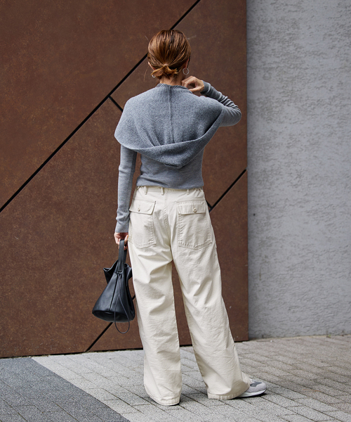 FRAMeWORK（フレームワーク）の「ムラバックサテンベイカーパンツ