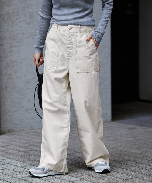 FRAMeWORK（フレームワーク）の「ムラバックサテンベイカーパンツ