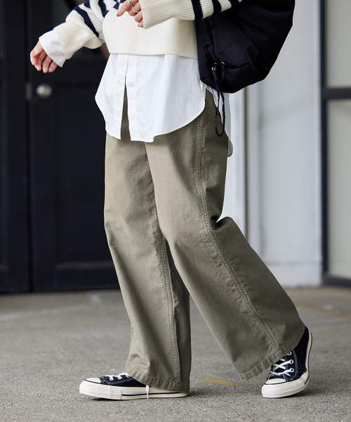 FRAMeWORK（フレームワーク）の「ムラバックサテンベイカーパンツ