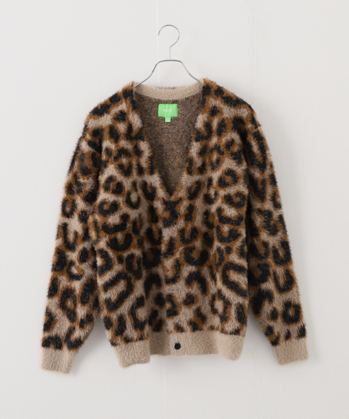 HUF（ハフ）の「【HUF / ハフ】レオパード カーディガン（カーディガン