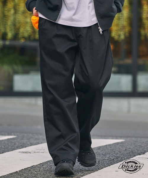 cootie dickies ワイドブラックチノパンツ　新品未使用 Dickies（ディッキーズ） チノパン 「別注」Dickies / ワイド チノ