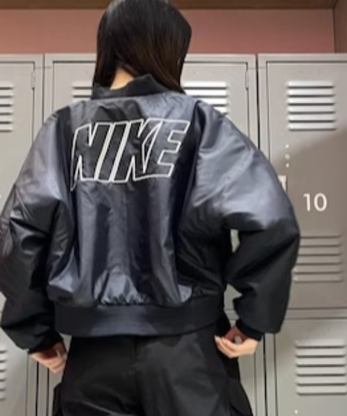 NIKE（ナイキ）の「【NIKE】リバーシブル フェイクファー ボンバー
