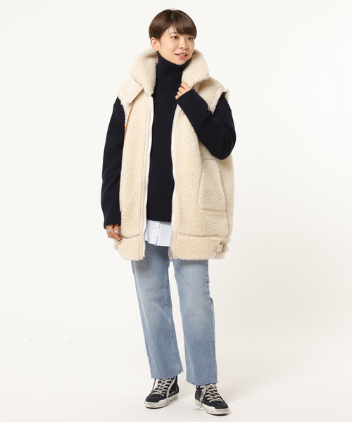 AP STUDIO（エーピーストゥディオ）の「【KURO/クロ】ボア B3 ベスト