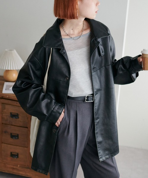 DISCOAT（ディスコート）の「【ユニセックス】フェイクレザー