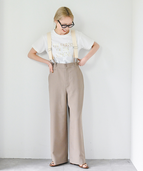 セール】追加3 アメスリ*サスペンダーパンツ2点SET（スラックス