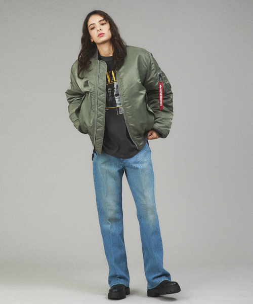 希少【ALPHA】MA-1 フライトジャケット CORE SPEC カーキ XL Alpha