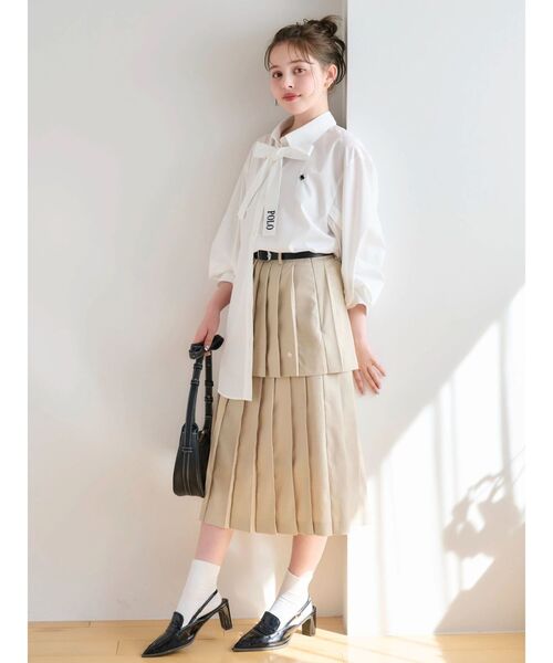 POLOBCSコラボ】レイヤードプリーツミディスカート（スカート）｜POLO