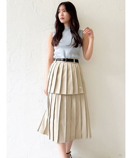 POLOBCSコラボ】レイヤードプリーツミディスカート（スカート）｜POLO