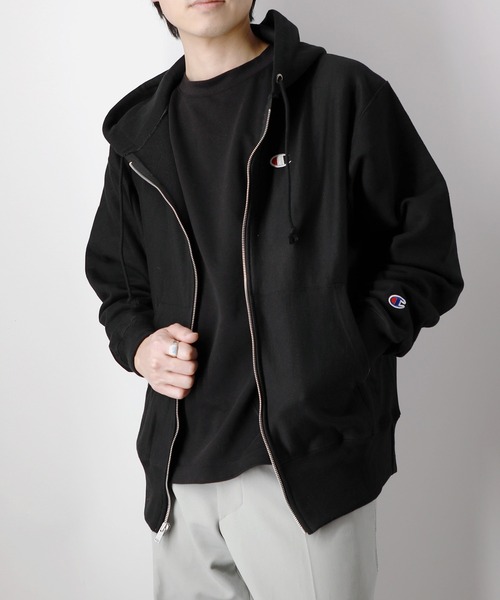 CHAMPION REVERSE WEAVE FULL ZIP FOODIE ONE POINT US チャンピオン