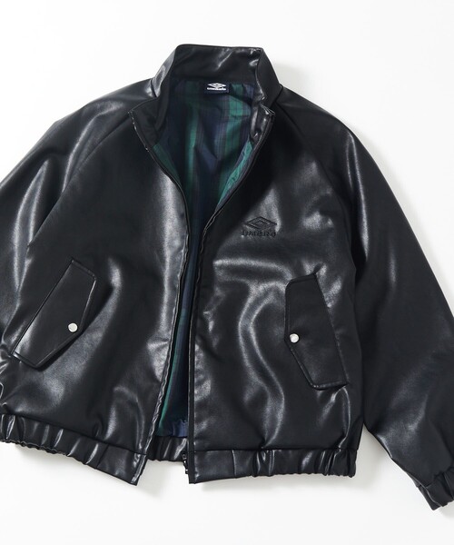 セール】UMBRO/アンブロ SP LEATHERETTE Stand Collar Blouson/別注