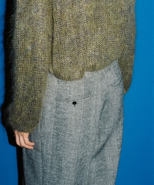 WOOL LINEN OXFORD BAGS（スラックス）｜LIDNM（リドム）の