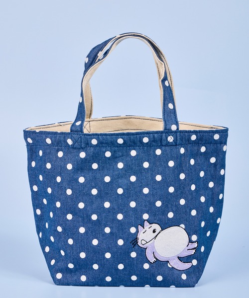 ハンドメイド ハンドメイド トートバッグ 巾着バッグ おとぎの国の猫と