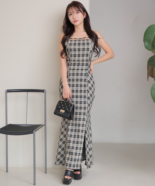 セール】サイドシアーマーメイドキャミワンピース（ワンピース