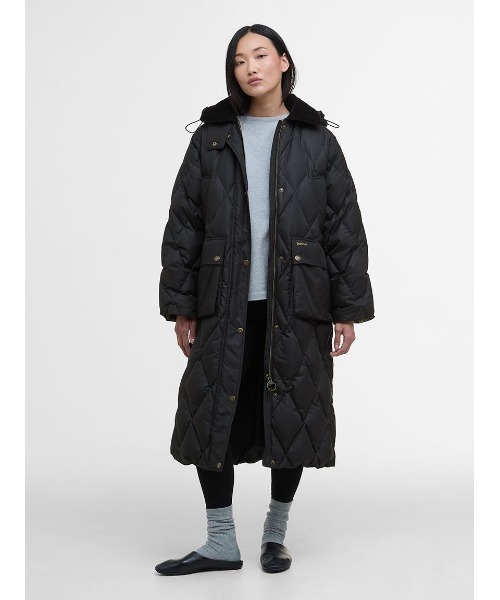Yasminキルティング ダウン ジャケット ロング（レディース）（ダウン