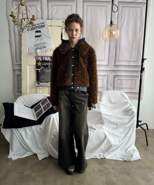 SHAGGIE（シャギー）の「【ViVi掲載】ファーブルゾンジャケット/ファー