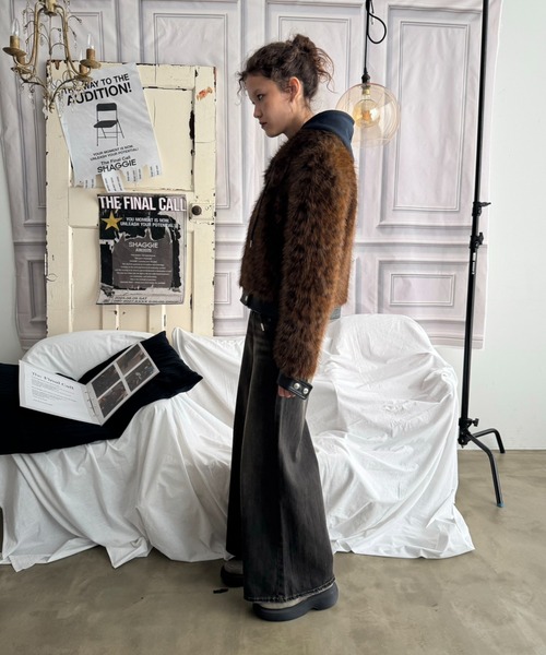 SHAGGIE（シャギー）の「【ViVi掲載】ファーブルゾンジャケット/ファー