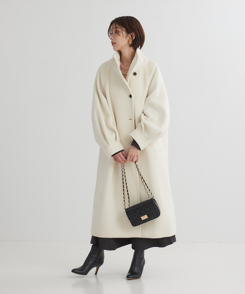 Rouge vif（ルージュヴィフ）の「パフスリーブウールコート（その他