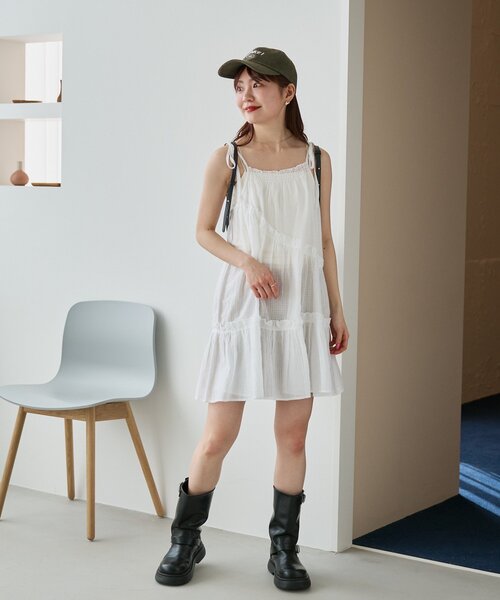 セール】【WEB限定】インド綿ティアードチュニック（チュニック