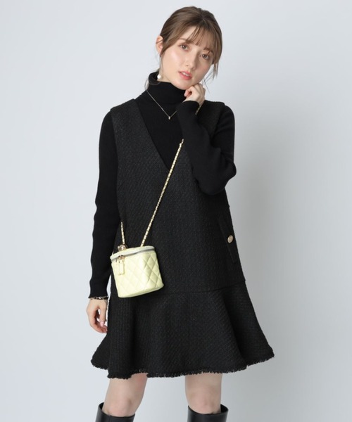 Rirandture（リランドチュール）の「ツイードペプラムジャンスカ