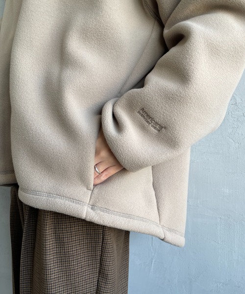 WEB限定】[Americana/アメリカーナ] ワンポイント刺繍ロゴ フリース