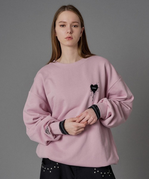 UMBRO 】HEART LOGO DRAW CODE SWEAT / ハートロゴドローコード