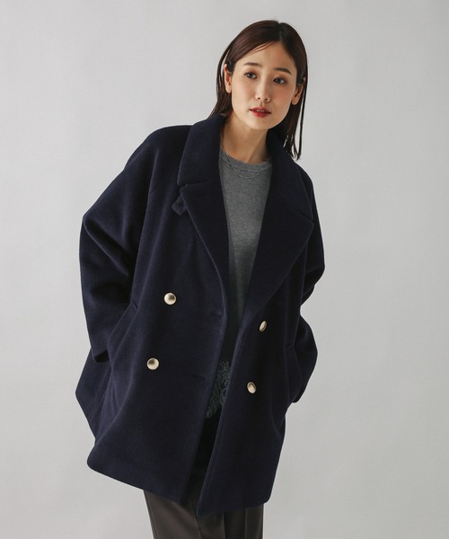 GLOBAL WORK（グローバルワーク）の「軽やかストレッチ襟2WAYミドル