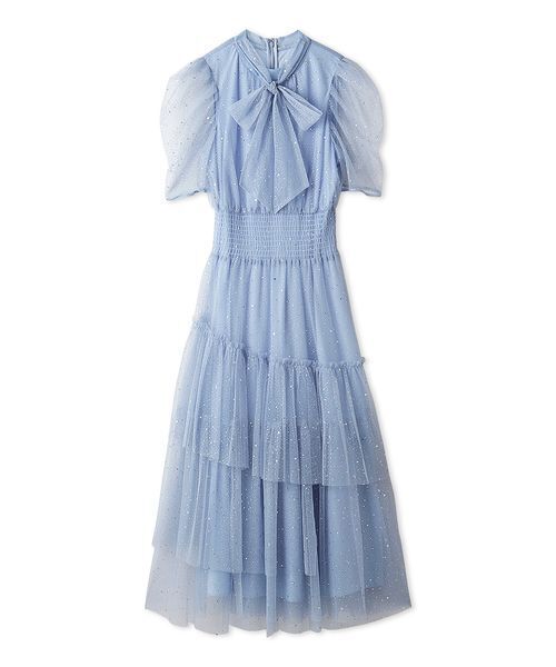 限定サイズ】ハーフスリーブラメチュールドレス（ドレス）｜FURFUR
