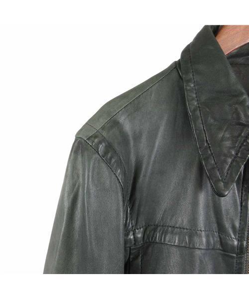 ブランド古着】シングルライダースレザージャケット（ライダース