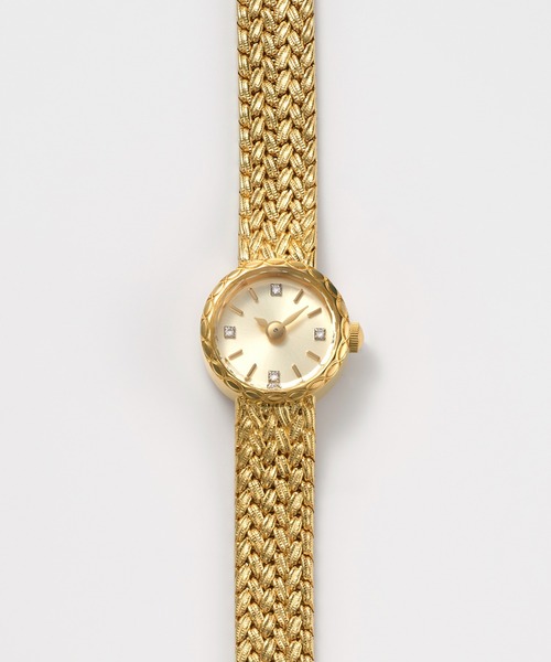 agete（アガット）の「ラウンドフェイスジュエリーウォッチ