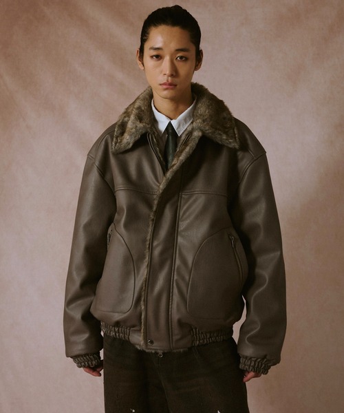 ジャケット・アウター COSYHARUTwo of Premium CropLeatherJacket