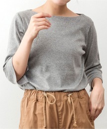 七分袖」に該当するレディースのTシャツ/カットソー（グレー/灰色系