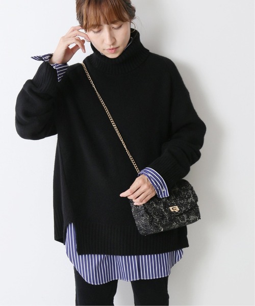 FRAMeWORK（フレームワーク）の「ウールカシミヤタートルロングプル