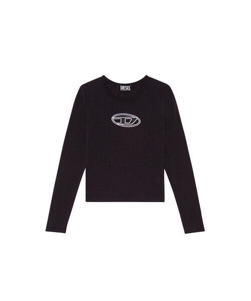 DIESEL（ディーゼル）の「レディース 長袖Tシャツ トップス Dロゴ（T