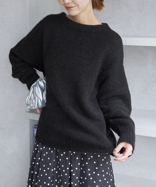 SLOBE IENA（スローブイエナ）の「アルパカ混シャギーニットプル