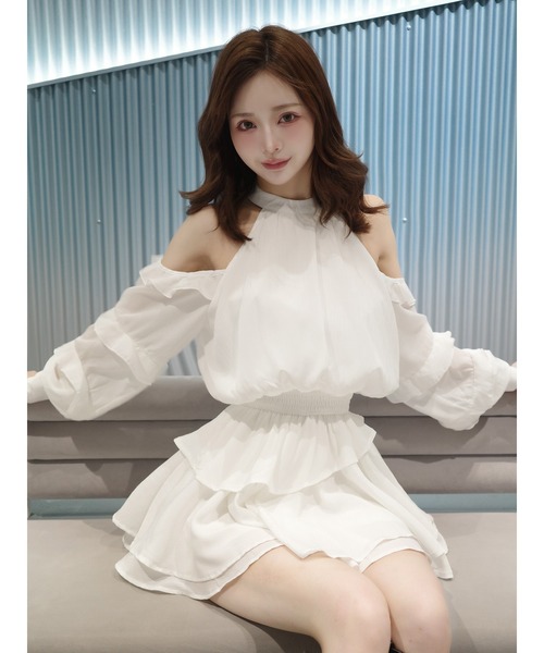 ボリュームシフォンミニワンピース（ワンピース）｜Darich（ダーリッチ