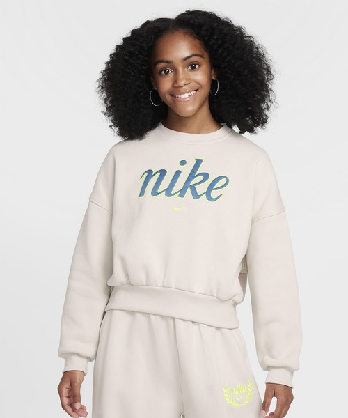 セール】NIKE/ナイキ キッズ スウェット LOGO ｶﾞｰﾙｽﾞNSWｸﾗﾌﾞﾌﾘｰｽｸﾙｰ