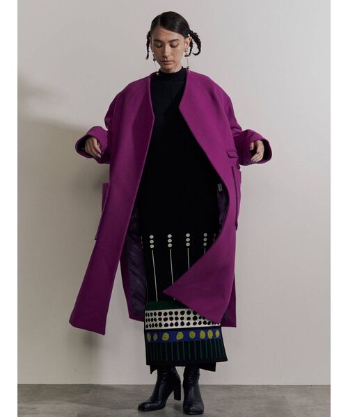 UN3D.（アンスリード）の「ミックスドットジャカードニットワンピース