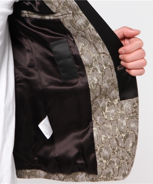 GalaabenD（ガラアーベント）の「ラメレオパードジャガードジャケット