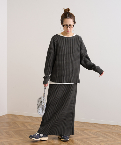 FRAMeWORK（フレームワーク）の「ヘビーワッフル2WAYプルオーバー（T