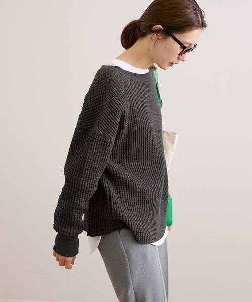 FRAMeWORK（フレームワーク）の「ヘビーワッフル2WAYプルオーバー（T